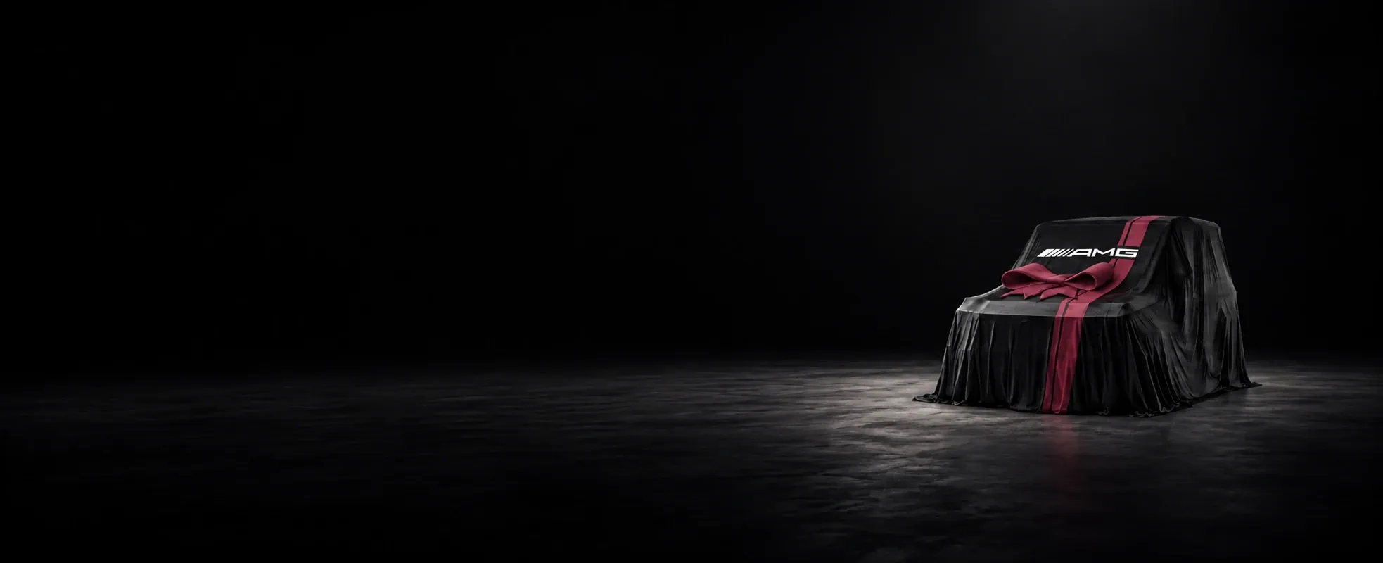 Mercedes-AMG G-Class под покривало с бордо панделка